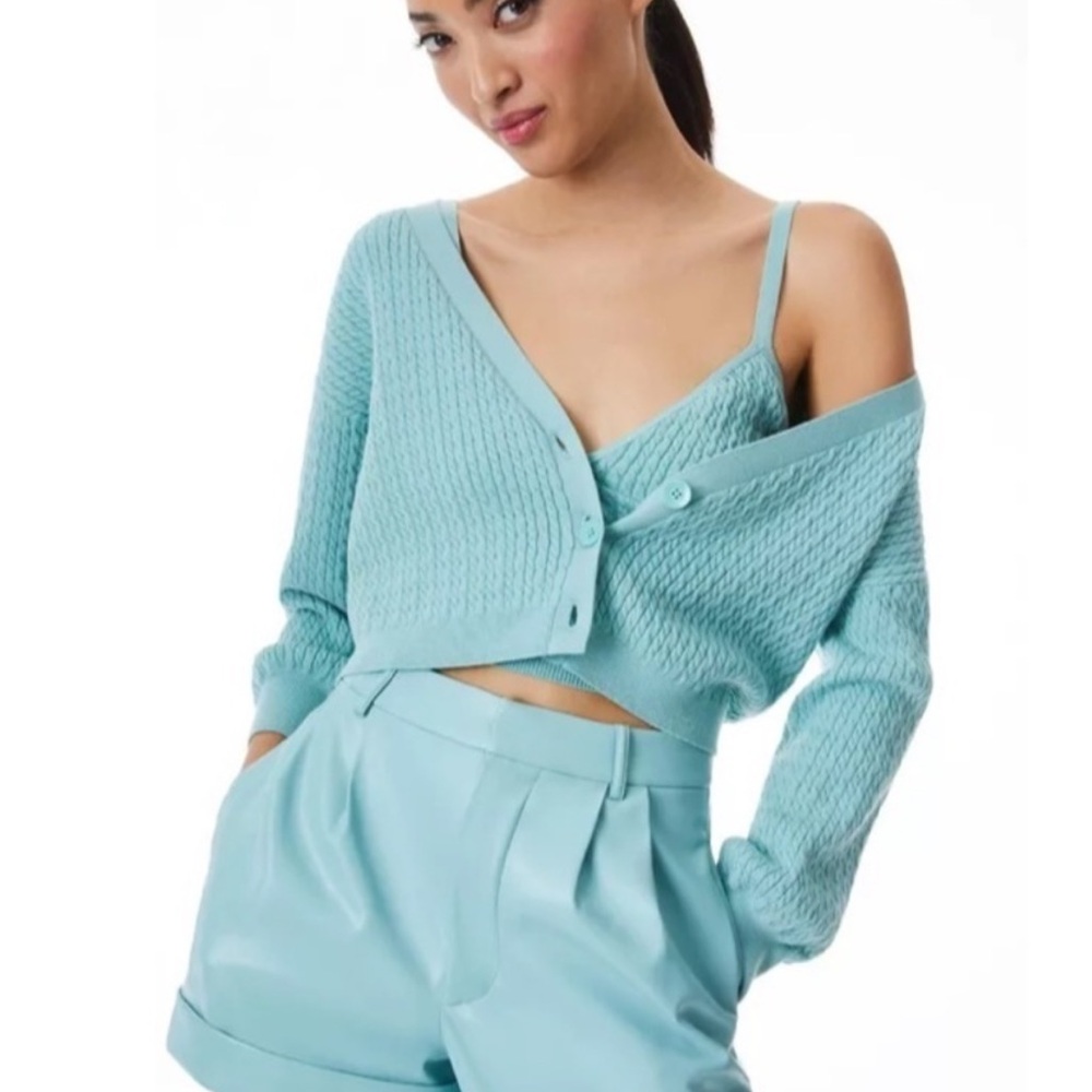Alice and Olivia Zelina deep V cardigan - Picture 1 of 11